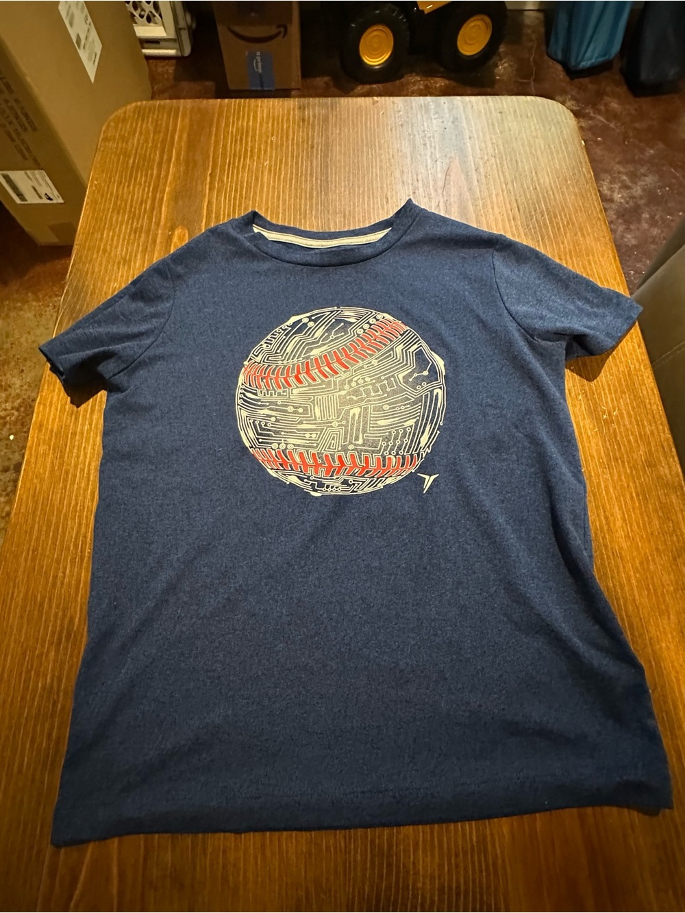 Old Navy Navy Short-Sleeve Tee with Circuit Baseball Graphic